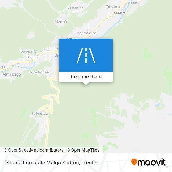 Strada Forestale Malga Sadron map