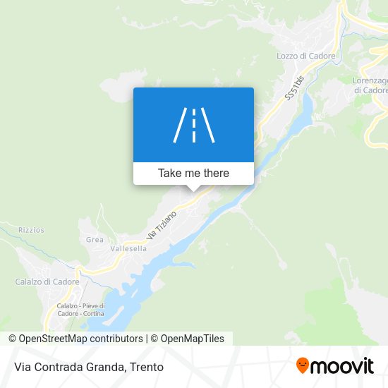 Via Contrada Granda map