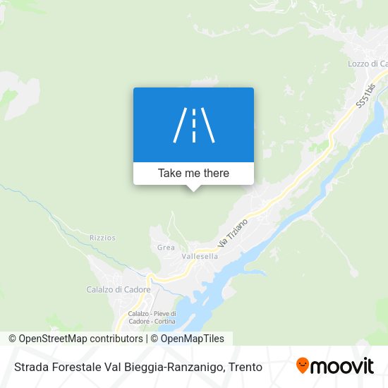 Strada Forestale Val Bieggia-Ranzanigo map