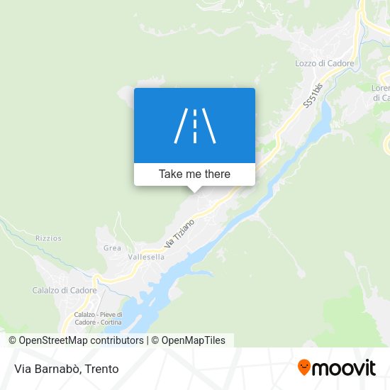 Via Barnabò map