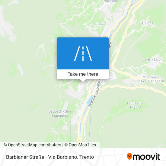 Barbianer Straße - Via Barbiano map