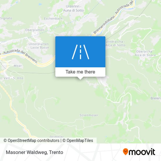 Masoner Waldweg map