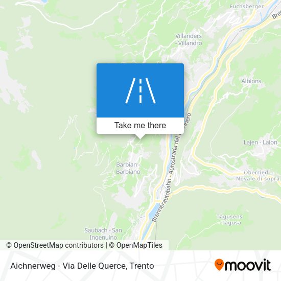 Aichnerweg - Via Delle Querce map