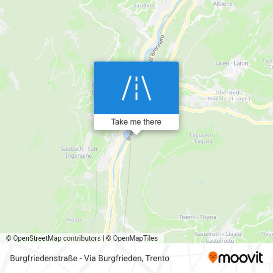 Burgfriedenstraße - Via Burgfrieden map