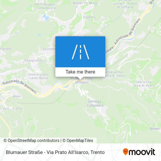 Blumauer Straße - Via Prato All'Isarco map