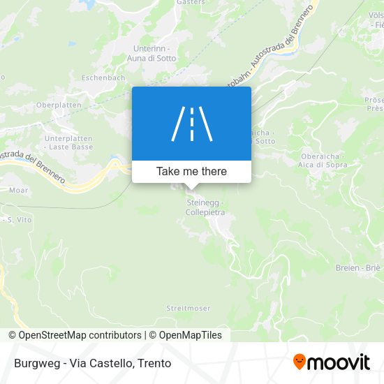 Burgweg - Via Castello map