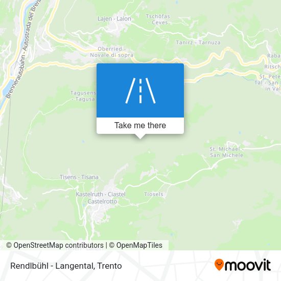 Rendlbühl - Langental map