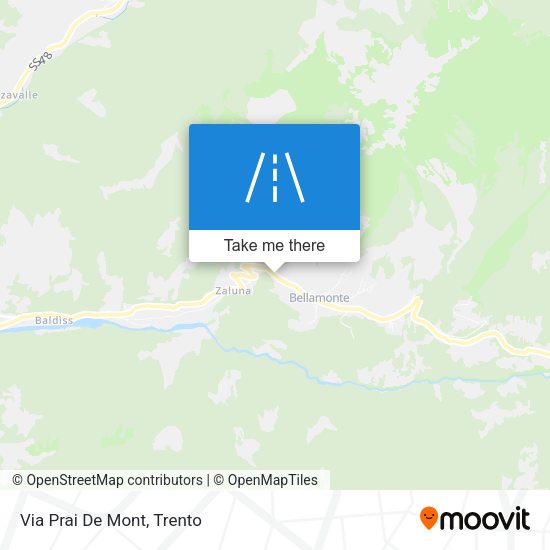 Via Prai De Mont map