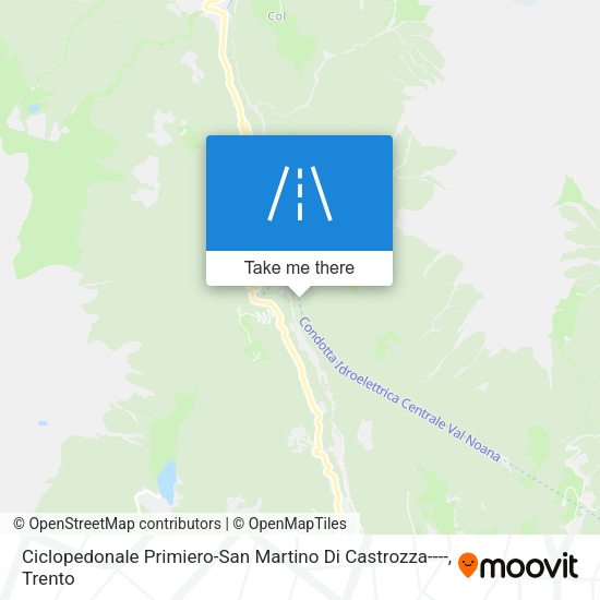Ciclopedonale Primiero-San Martino Di Castrozza---- map