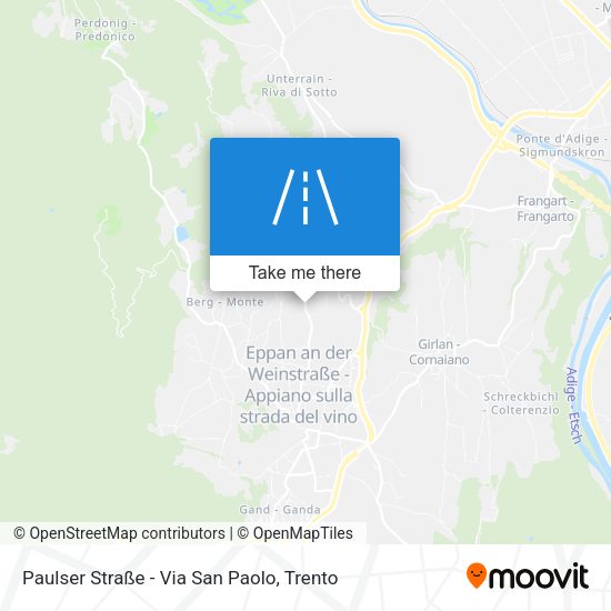 Paulser Straße - Via San Paolo map