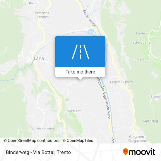 Binderweg - Via Bottai map