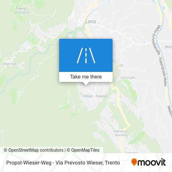 Propst-Wieser-Weg - Via Prevosto Wieser map