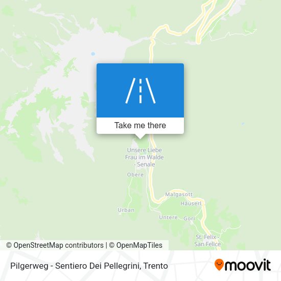 Pilgerweg - Sentiero Dei Pellegrini map