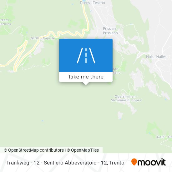 Tränkweg - 12 - Sentiero Abbeveratoio - 12 map