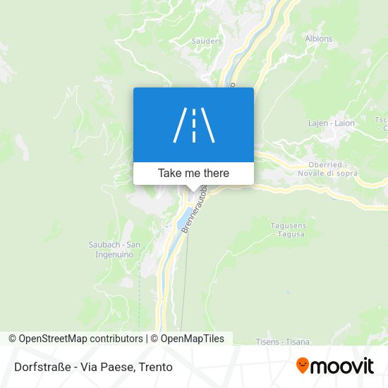 Dorfstraße - Via Paese map