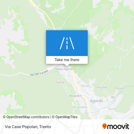 Via Case Popolari map