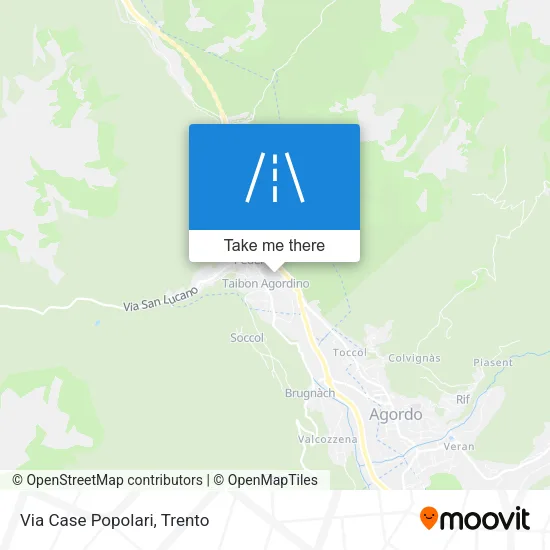 Via Case Popolari map