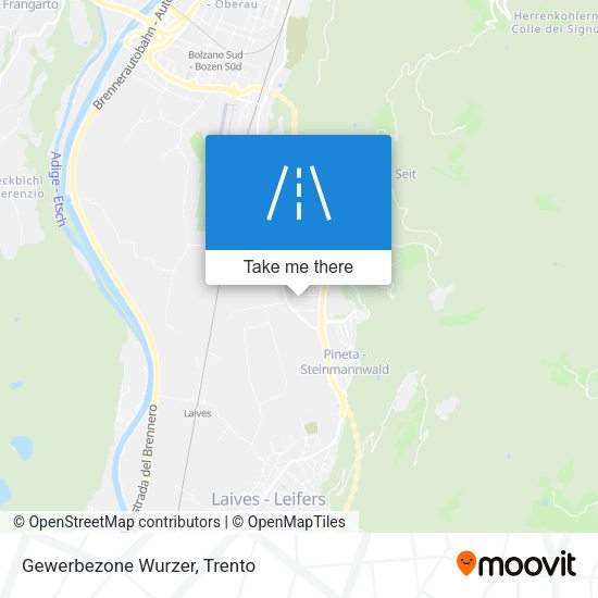 Gewerbezone Wurzer map