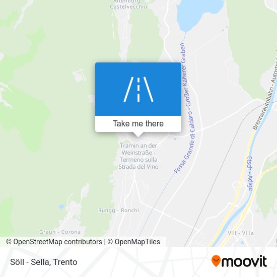 Söll - Sella map