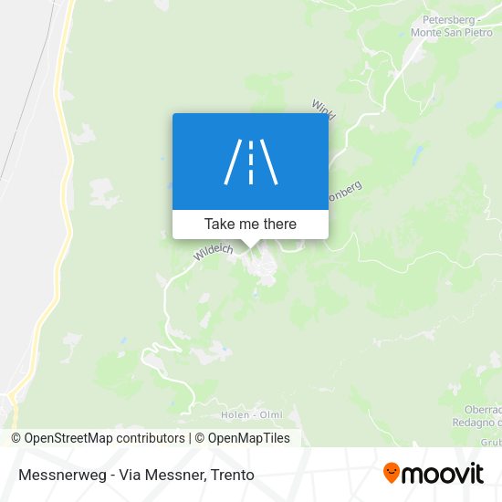 Messnerweg - Via Messner map