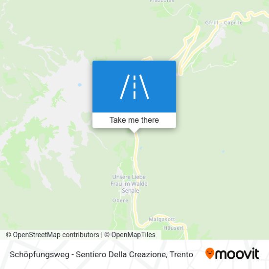 Schöpfungsweg - Sentiero Della Creazione map