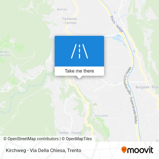 Kirchweg - Via Della Chiesa map