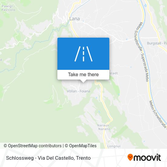 Schlossweg - Via Del Castello map