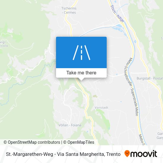 St.-Margarethen-Weg - Via Santa Margherita map