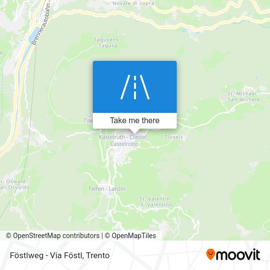 Föstlweg - Via Föstl map
