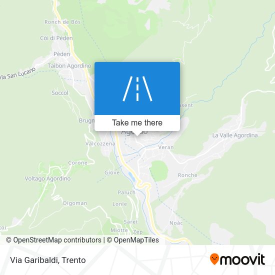 Via Garibaldi map