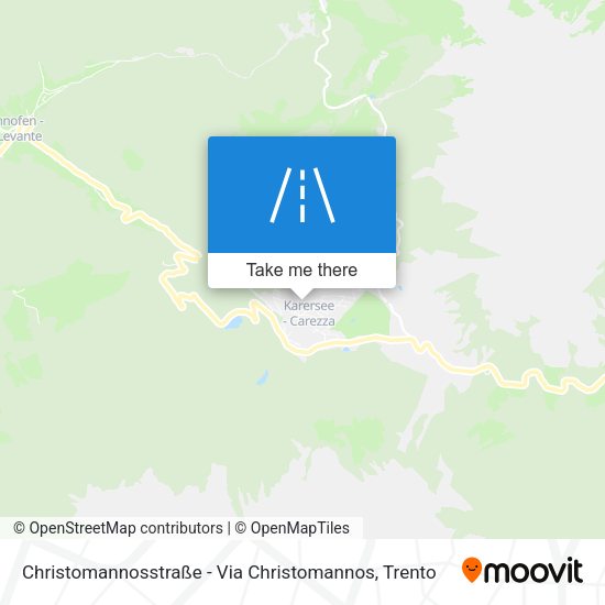 Christomannosstraße - Via Christomannos map