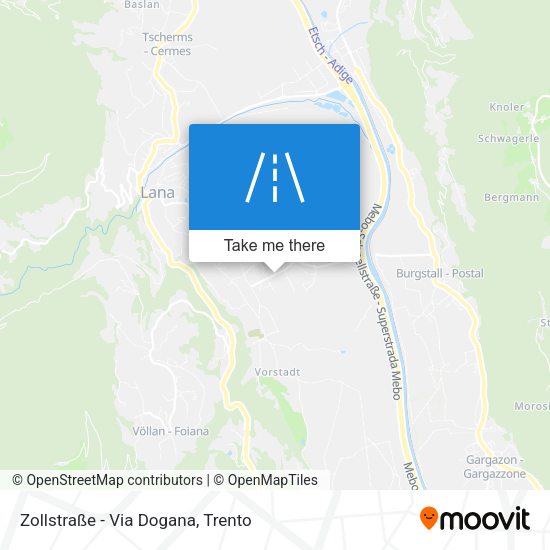 Zollstraße - Via Dogana map