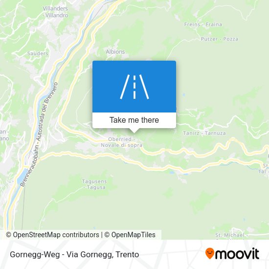Gornegg-Weg - Via Gornegg map