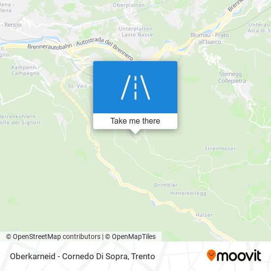 Oberkarneid - Cornedo Di Sopra map