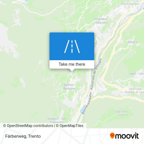 Färberweg map