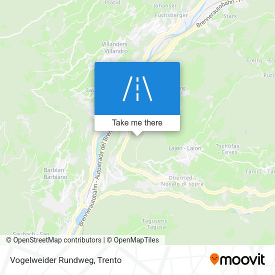 Vogelweider Rundweg map