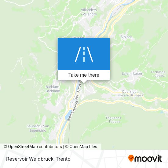 Reservoir Waidbruck map