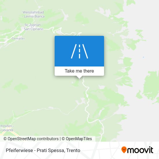 Pfeiferwiese - Prati Spessa map