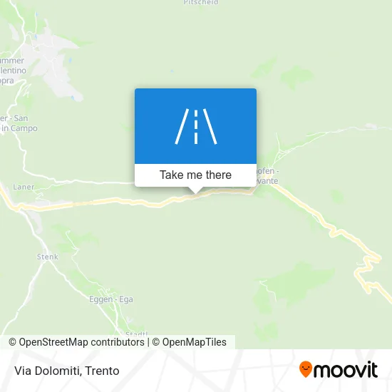 Via Dolomiti map