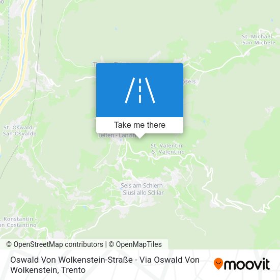 Oswald Von Wolkenstein-Straße - Via Oswald Von Wolkenstein map