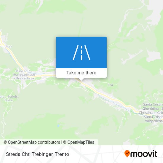Streda Chr. Trebinger map