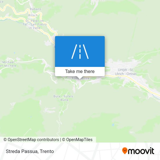 Streda Passua map
