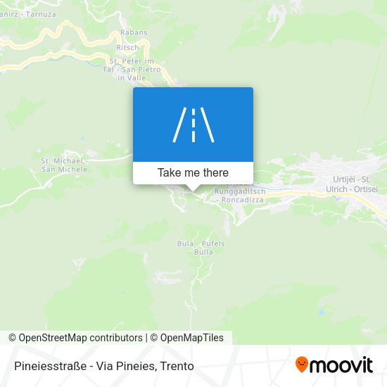 Pineiesstraße - Via Pineies map