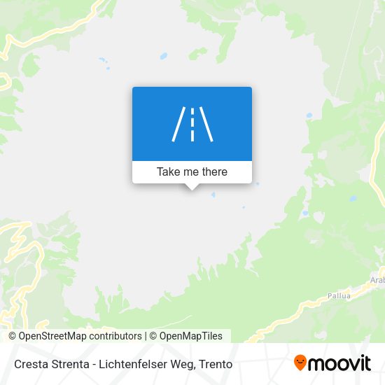 Cresta Strenta - Lichtenfelser Weg map