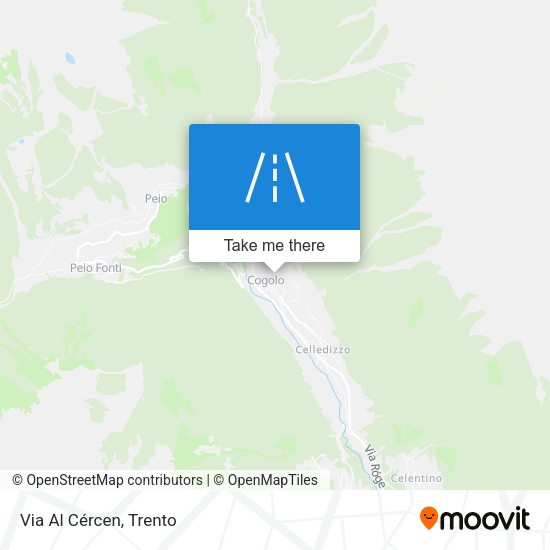 Via Al Cércen map