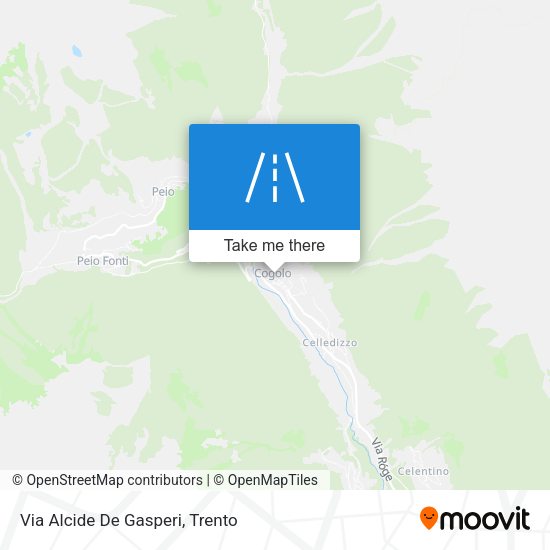 Via Alcide De Gasperi map