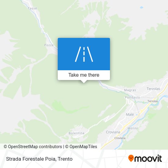 Strada Forestale Poia map