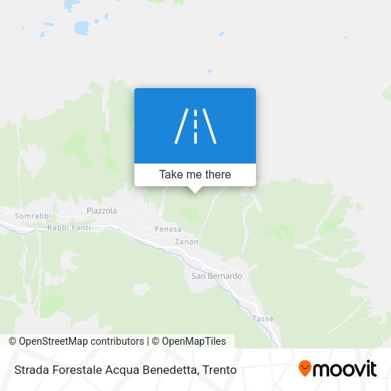 Strada Forestale Acqua Benedetta map