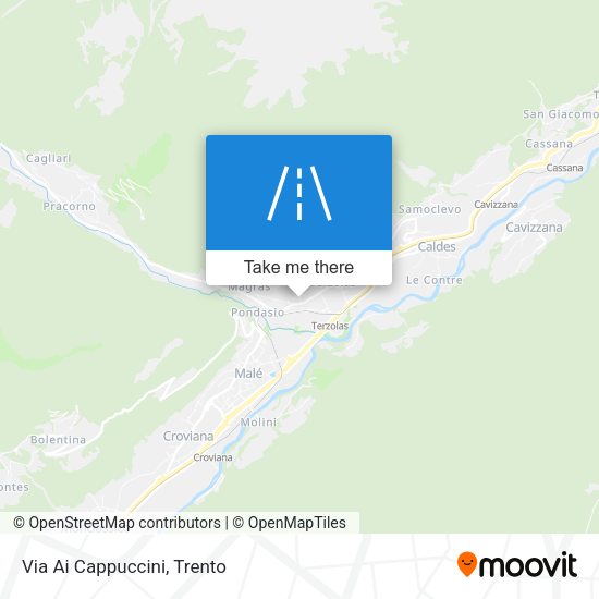 Via Ai Cappuccini map