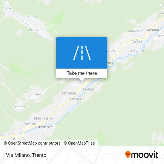 Via Milano map